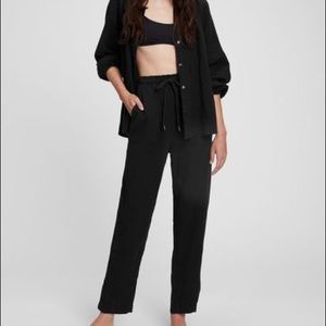 Gap Crinkle Gauze High Rise Pull-On Pants XS